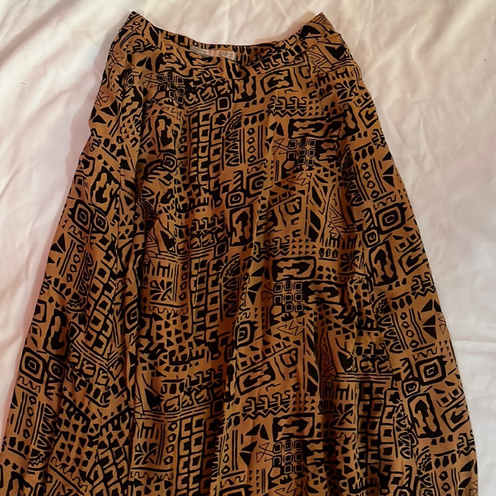 Forever 21 tribal print maxi skirt